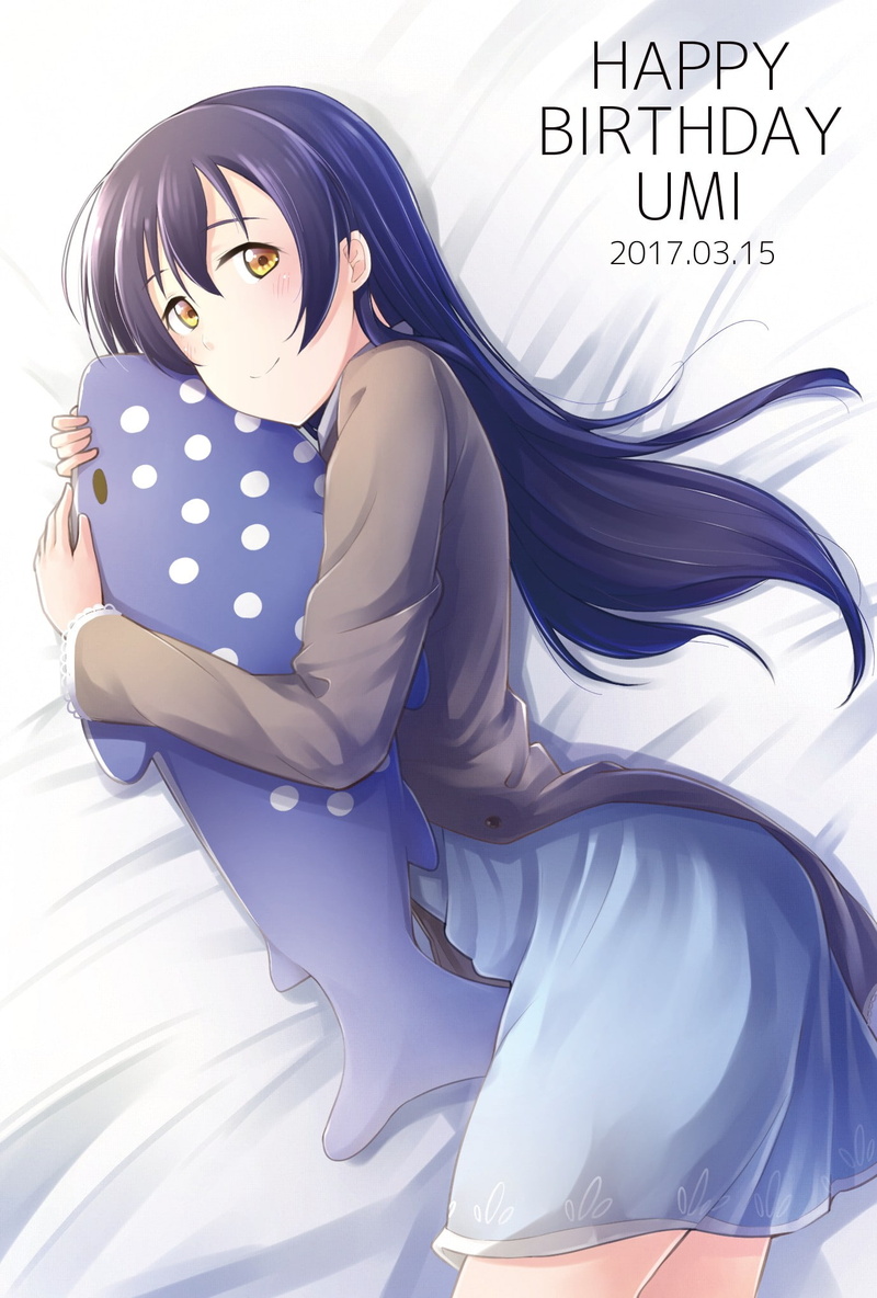 indoors, hairstyle, beautiful woman, beauty, anime girls, studio shot, Love Live!, fashion, one person, long hair, portrait, young adult, Sonoda Umi, 1080P