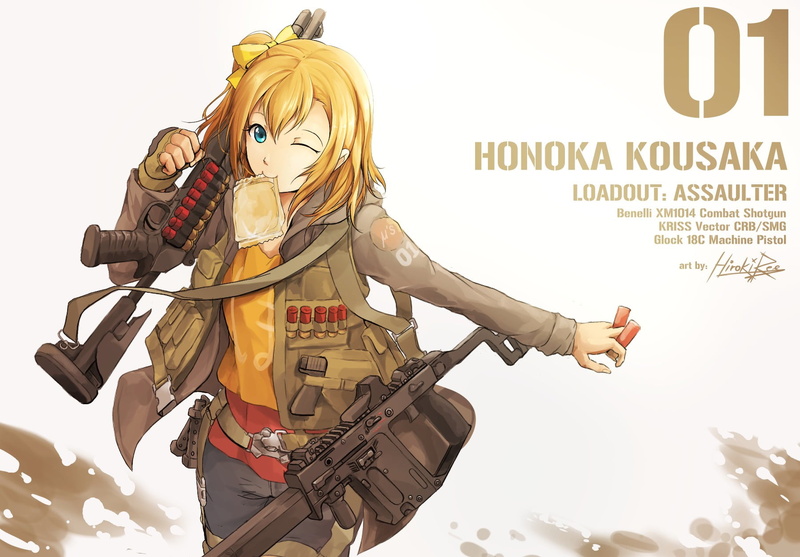 short hair, low angle view, communication, 720P, front view, yellow hair, one person, lifestyles, Kousaka Honoka, anime girls, art and craft, real people