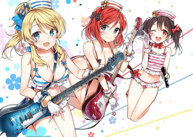 Yazawa Nico, Love Live!, anime, Ayase Eri, 720P, Nishikino Maki