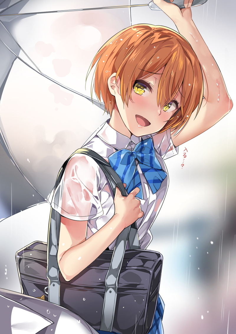 males, anime girls, child, hair, emotion, men, sports clothing, sport, waist up, offspring, boys, wet, wet clothing, brunette, Love Live!, soccer, one person