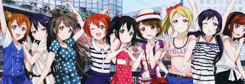 maki, characters, nico, live, love, girls, toujou, ayase, umi, kotori, sonoda, yuuhei, long, murota, minami, honoka, kousaka, hair, dress, girl, koizumi