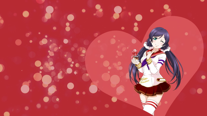 thigh-highs, Toujou Nozomi, 1080P, anime, anime girls, Love Live!