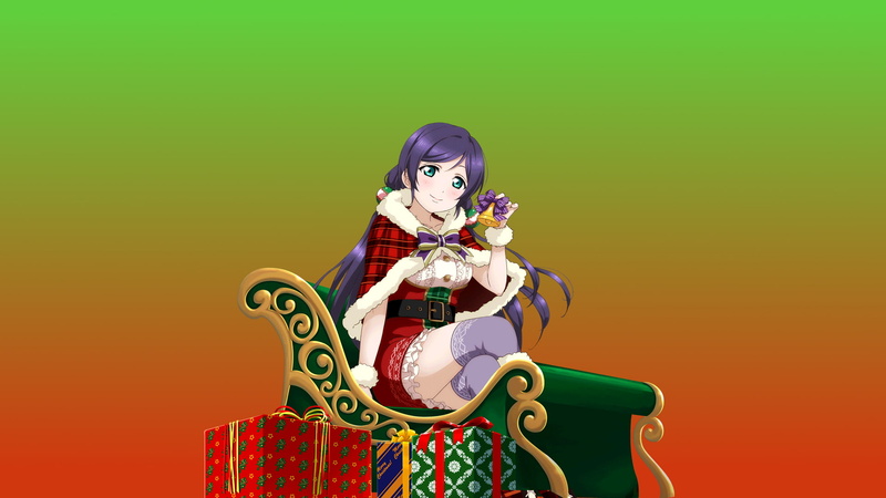 anime, Love Live!, 1080P, Toujou Nozomi, Christmas, anime girls, Nozomi Tojo