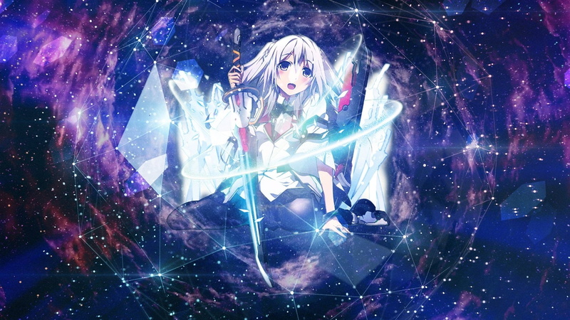 one person, Anime, looking at camera, nature, young adult, glowing, real people, The Asterisk War: The Academy City on the Water, space, star - space, night