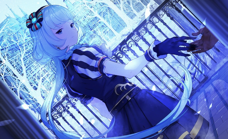 Dress, 1080P, Anime, Glove, Winter, White Hair, Aikatsu!, Alicia Charlotte