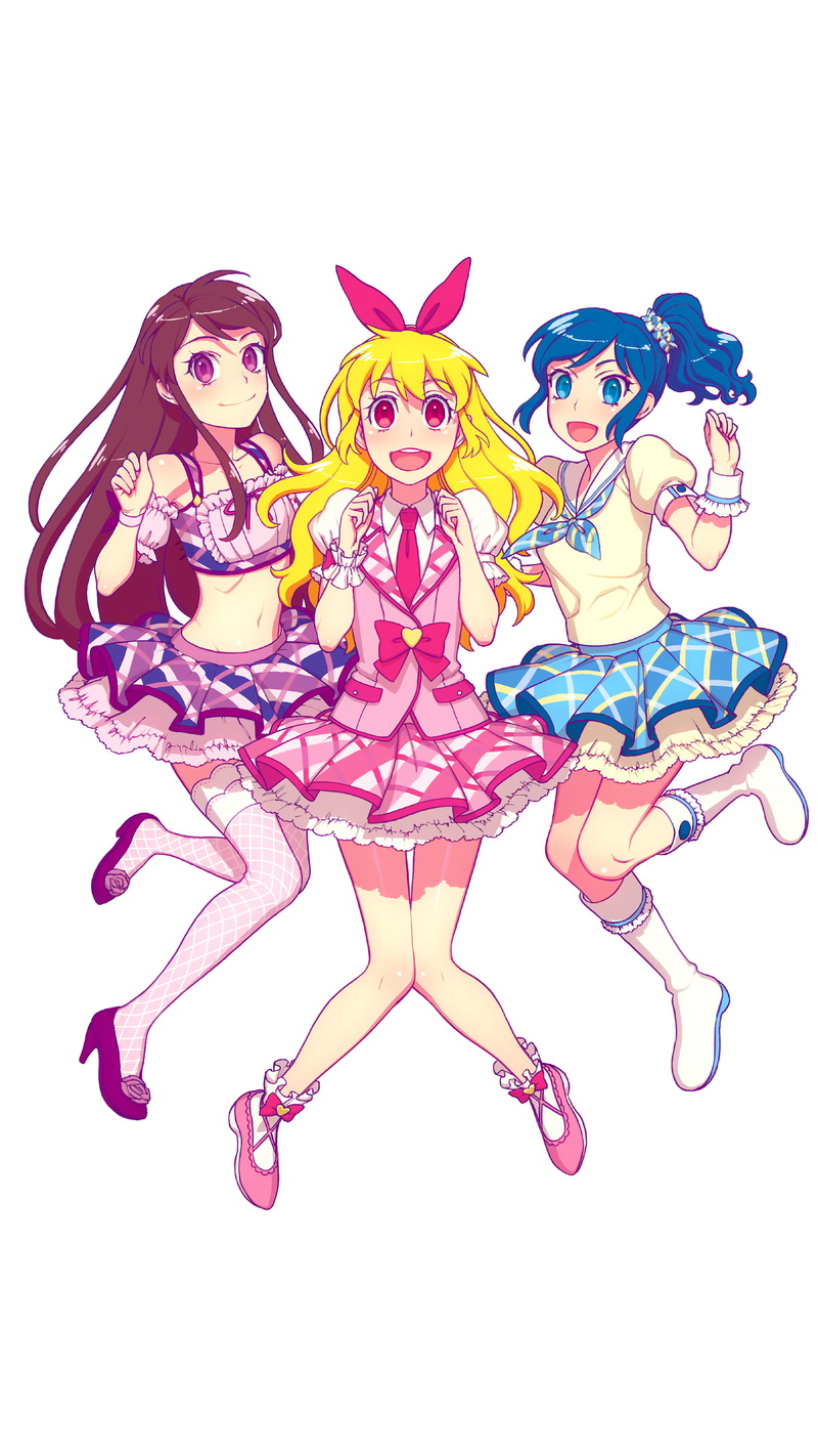 Aikatsu, Aikatsu!, white background, 2K, simple background
