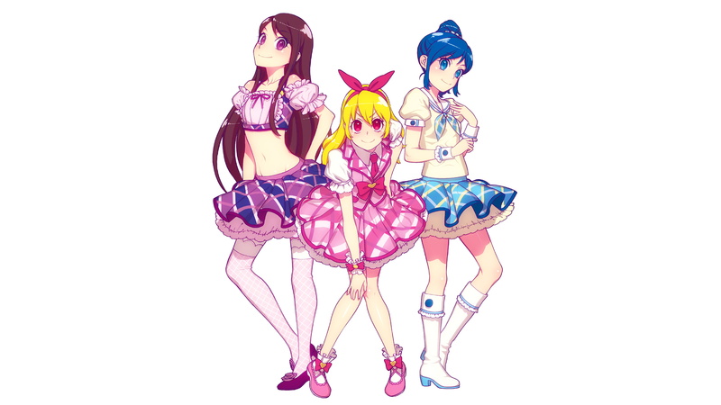 Aikatsu!, white background, simple background, Aikatsu, 4K