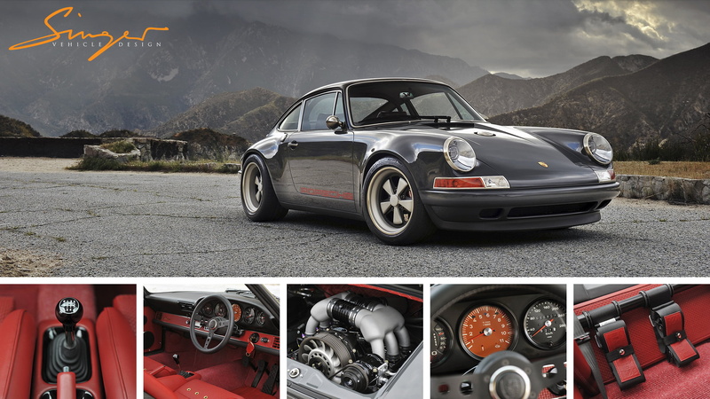 singer, Porsche, automotive, sports car, car, car interior, 2K