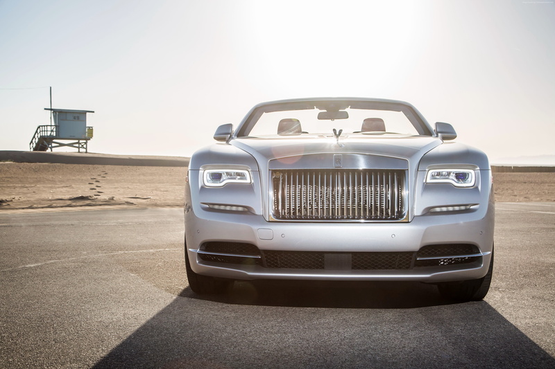 luxury cars, 4K, silver, Rolls-Royce Dawn