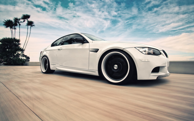 2K, plant, motion, tree, coupe, outdoors, BMW, land vehicle, car, sports car, silver colored, wheel, cloud - sky, chrome, sky, wealth, no people, transportation