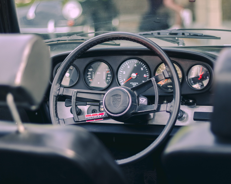 cockpit, control, porsche, sports car, windscreen, transportation, vehicle interior, close-up, number, glass - material, guage, travel, vintage, vehicle