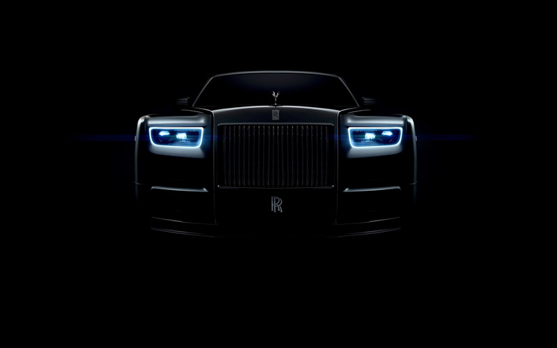 4K, black, 4K, phantom, 2018, Rolls-Royce Phantom, rolls, royce