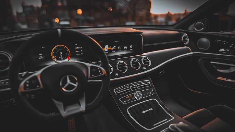 Mercedes-Benz, Forza, 1080P, vehicle, car interior, video games, Brabus 800, car, Mercedes AMG, Forza Horizon 4, Mercedes e63s