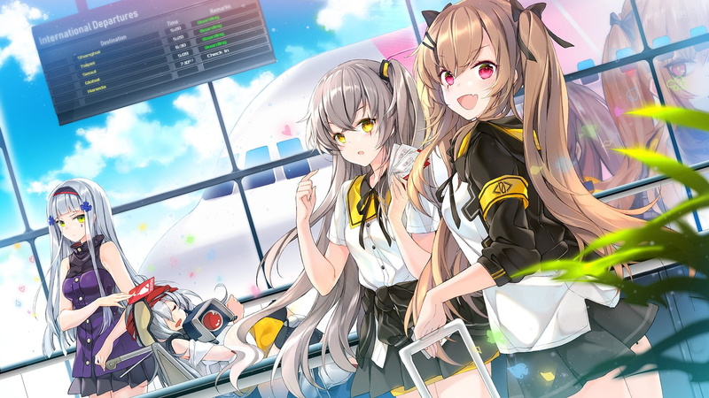 Girls Frontline, G11 (Girls Frontline), UMP45 (Girls Frontline), UMP9 (Girls Frontline), 1080P, Video Game, HK416 (Girls Frontline)