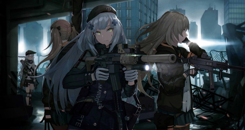 1080P, UMP9 (Girls Frontline), HK416 (Girls Frontline), Video Game, Girls Frontline, UMP45 (Girls Frontline), G11 (Girls Frontline)