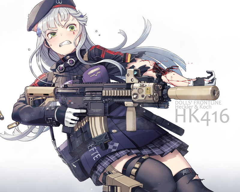 HK416 (Girls Frontline), Video Game, 1080P, Girls Frontline