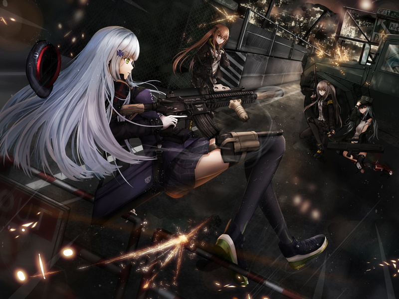 Video Game, 1080P, G11 (Girls Frontline), UMP9 (Girls Frontline), UMP45 (Girls Frontline), HK416 (Girls Frontline), Girls Frontline