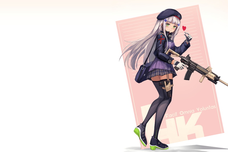 HK416 (Girls Frontline), Girls Frontline, Video Game, 1080P