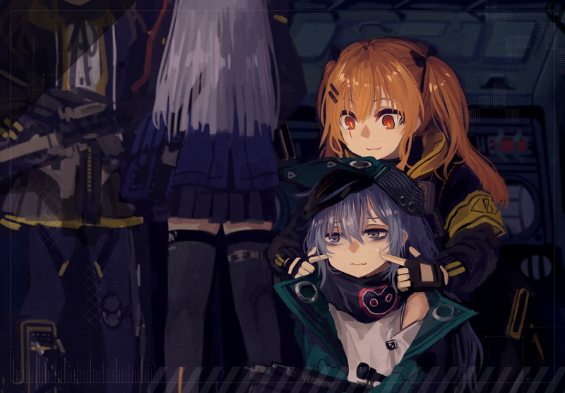 UMP45 (Girls Frontline), HK416 (Girls Frontline), Anime, UMP9 (Girls Frontline), Kantai Collection, G11 (Girls Frontline), 1080P