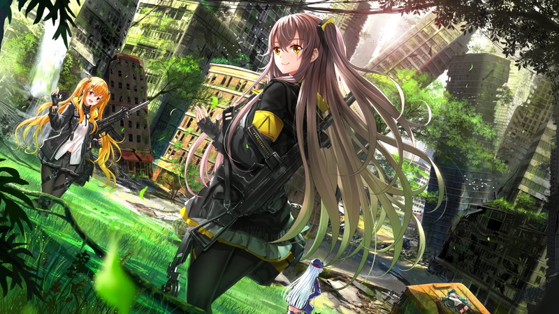 HK416 (Girls Frontline), Girls Frontline, 1080P, UMP9 (Girls Frontline), UMP45 (Girls Frontline), Video Game, G11 (Girls Frontline)
