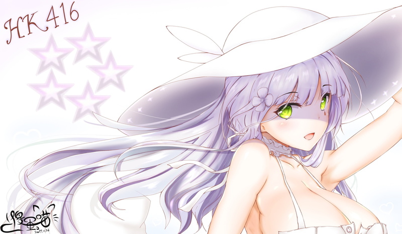 hk416, girl, art, everyday, girls frontline, 2K