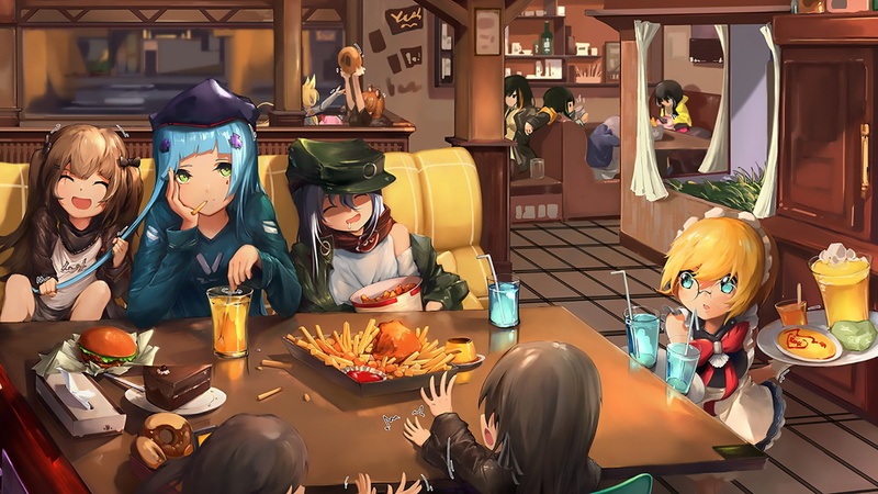 Video Game, G11 (Girls Frontline), 1080P, Girls Frontline, HK416 (Girls Frontline), UMP45 (Girls Frontline), UMP9 (Girls Frontline), G36C (Girls Frontline