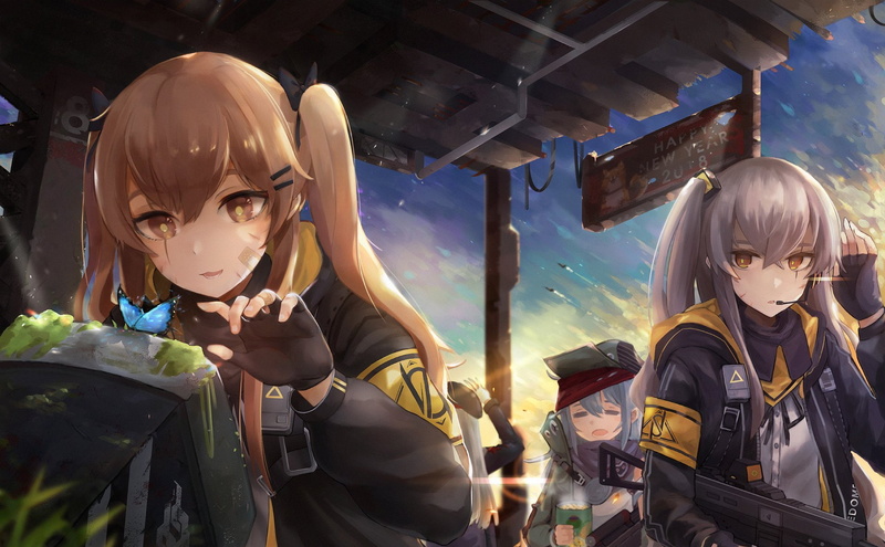 1080P, Girls Frontline, UMP9 (Girls Frontline), G11 (Girls Frontline), Video Game, UMP45 (Girls Frontline)