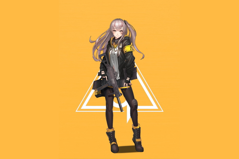 UMP45 (Girls Frontline), Girls Frontline, Video Game, 1080P