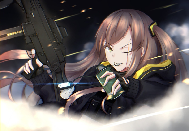Girls Frontline, UMP45 (Girls Frontline), Anime, 1080P, Girl, Video Game