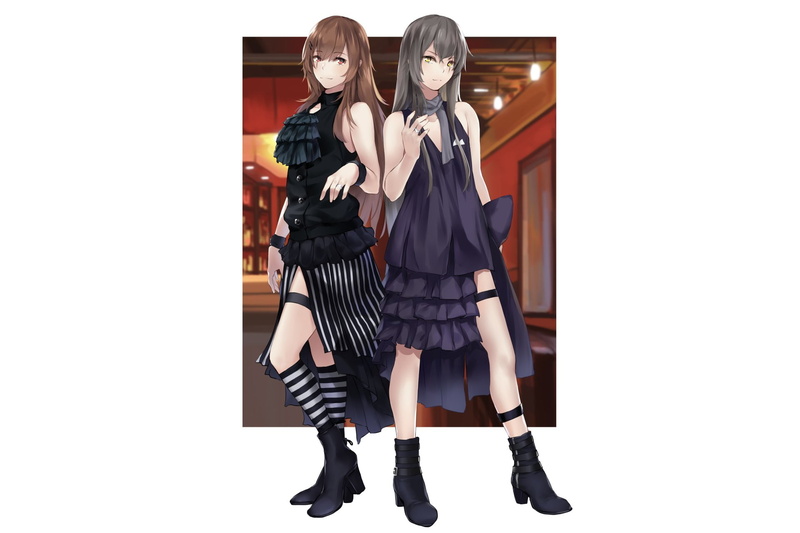 UMP45 (Girls Frontline), UMP9 (Girls Frontline), Video Game, 1080P, Girls Frontline