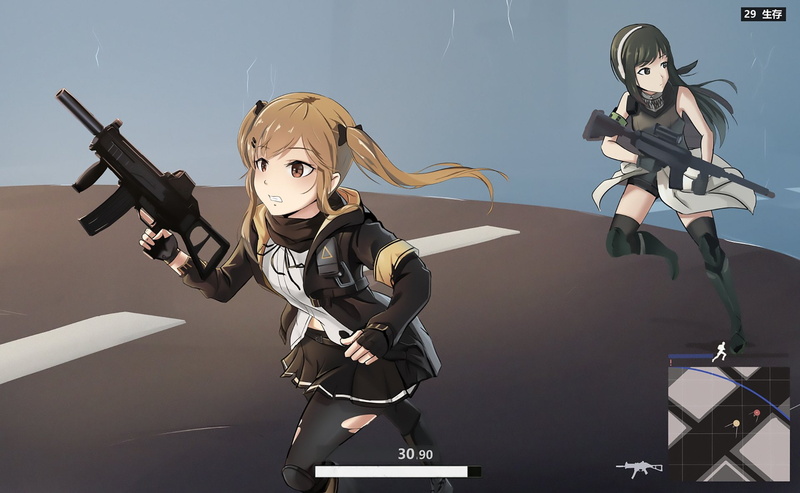 1080P, M4A1 (Girls Frontline), Video Game, Girls Frontline, UMP9 (Girls Frontline)