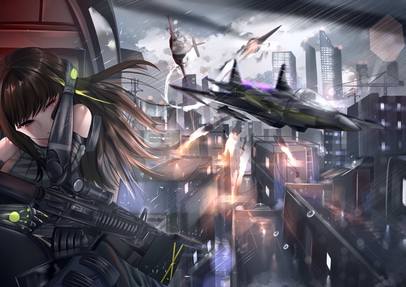 Girl With Weapon, 4K, M4A1, Girls Frontline
