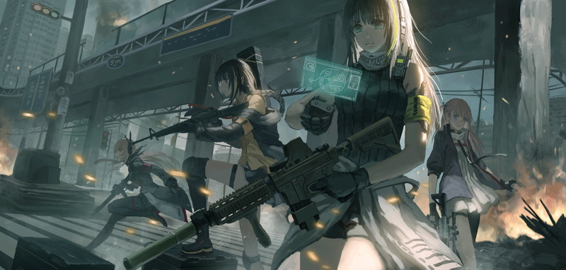 M4A1 (Girls Frontline), Girls Frontline, AR15 (Girls Frontline), 1080P, M16a1 (Girls Frontline), Video Game, M4 Sopmod II (Girls Frontline)