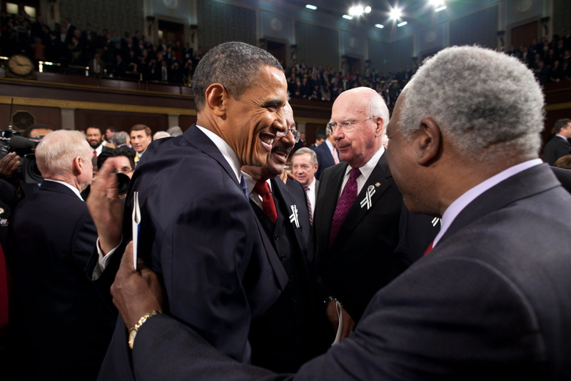 welcomes, since the inauguration, january 25 2011, barrack, group of people, danny k davis, well-dressed, people, senate, chief photographer, white house