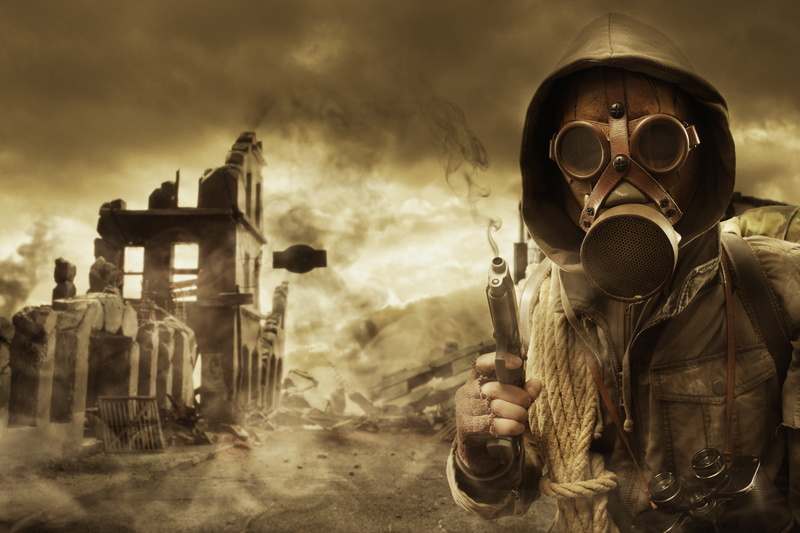 armed Forces, hydrogen Bomb, judgment Day - Apocalypse, nATO, warning sign, people, dirty, obscured face, soldier, infantry, sign, smoke, illustration