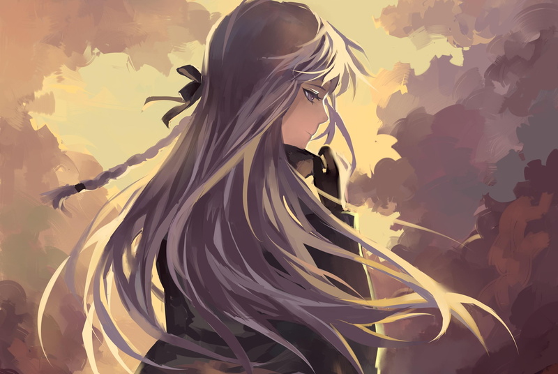 anime, moscyan, kirigiri, art, kirigiri kyouko, danganronpa, 2K, kyouko