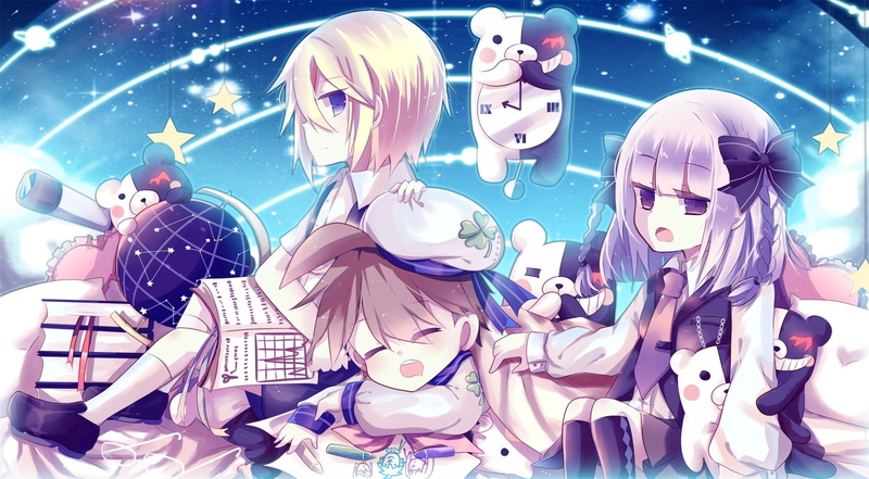 Makoto Naegi, 1080P, Danganronpa, Byakuya Togami, Kyōko Kirigiri