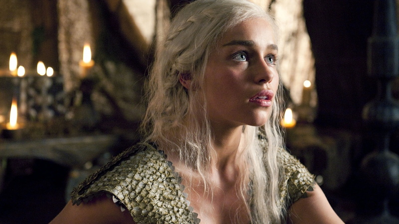 Daenerys Targaryen, Emilia Clarke, 1080P, blonde, face, Game of Thrones, long hair, silver hair, blue eyes, women