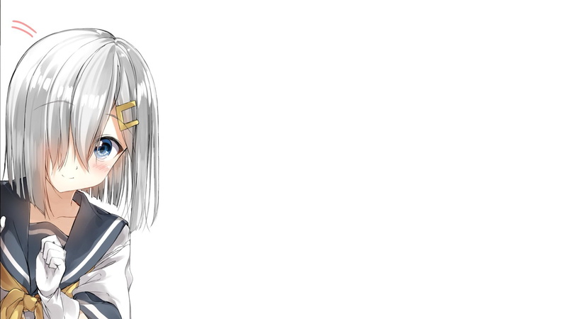 portrait, looking at camera, Kantai Collection, front view, sailor uniform, white, representation, 1080P, anime, young adult, male likeness, simple background