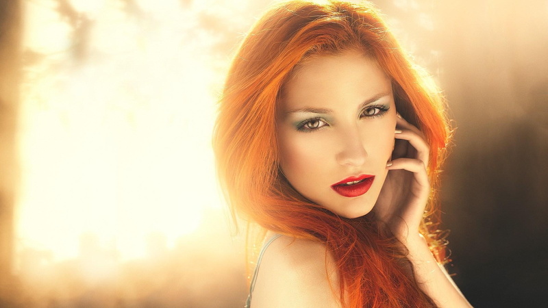 redhead, 1080P, glamour, girl