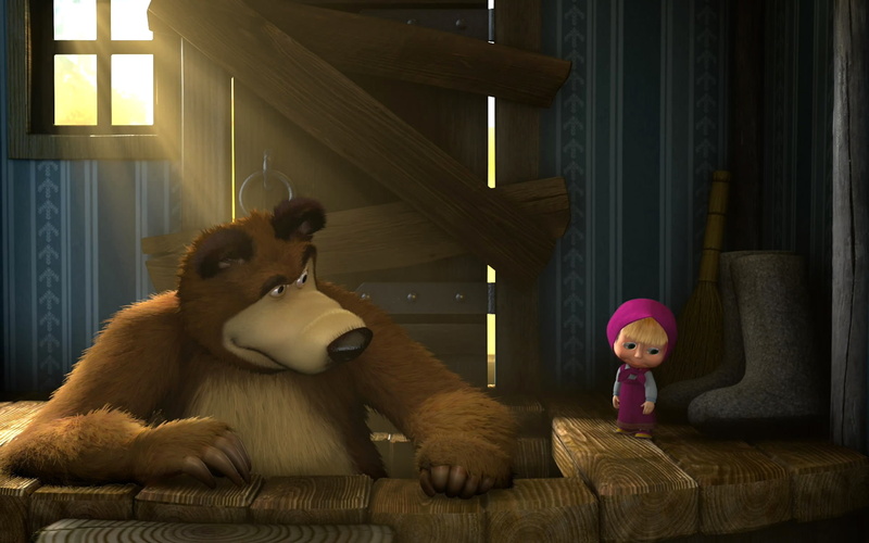 1080P, Masha and the bear, animation, cartoon