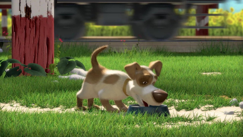masha, 1080P, cartoons, pets, life, brown, white, dog, 1920x1080, masha and the bear, bear