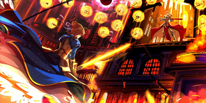 Gilgamesh, Saber, 1080P, Fate Series