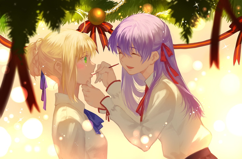 Fate Series, Sakura Matou, Matou Sakura, Fate/Stay Night, 1080P, Saber, anime girls