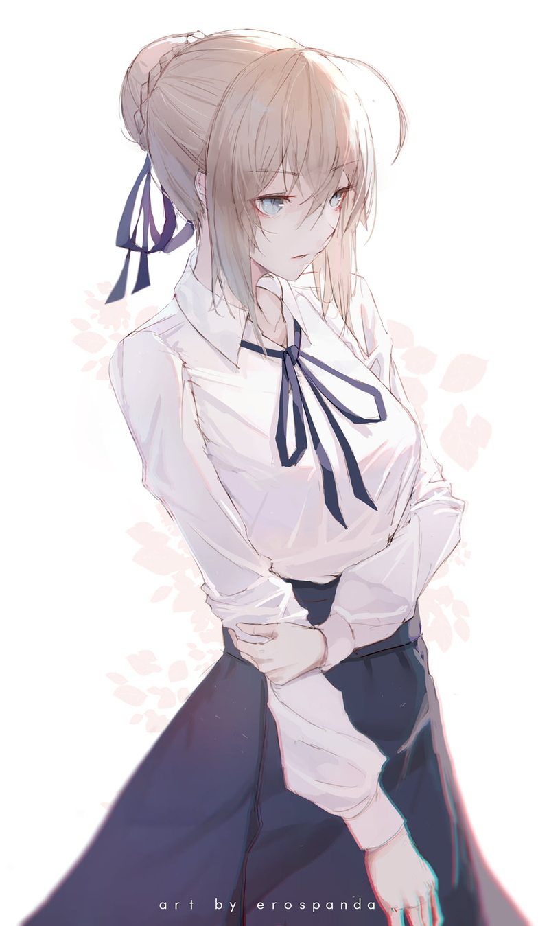 Fate/Grand Order, Saber, anime, Artoria Pendragon, Fate Series, anime girls, simple background, 1080P, erospanda