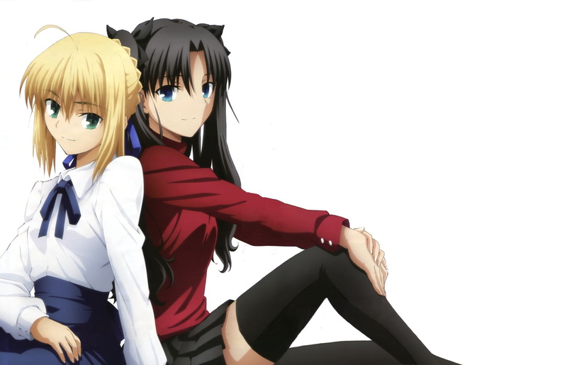 Rin Tohsaka, Fate Series, Saber (Fate Series), Fate/Stay Night: Unlimited Blade Works, Artoria Pendragon, 1080P