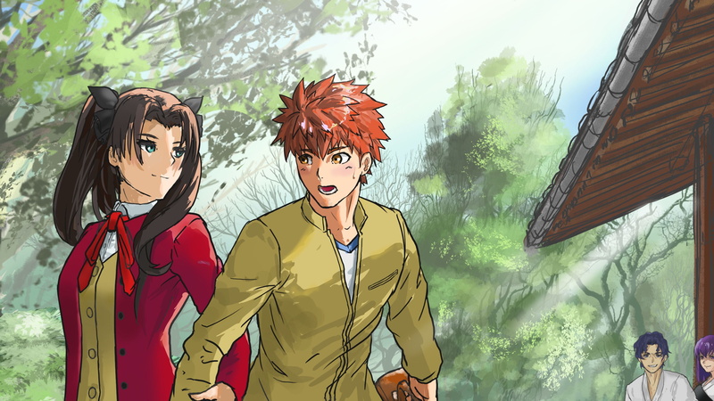 Shinji Matou, Fate Series, 2K, Sakura Matou, Rin Tohsaka, Fate/Stay Night, Shirou Emiya