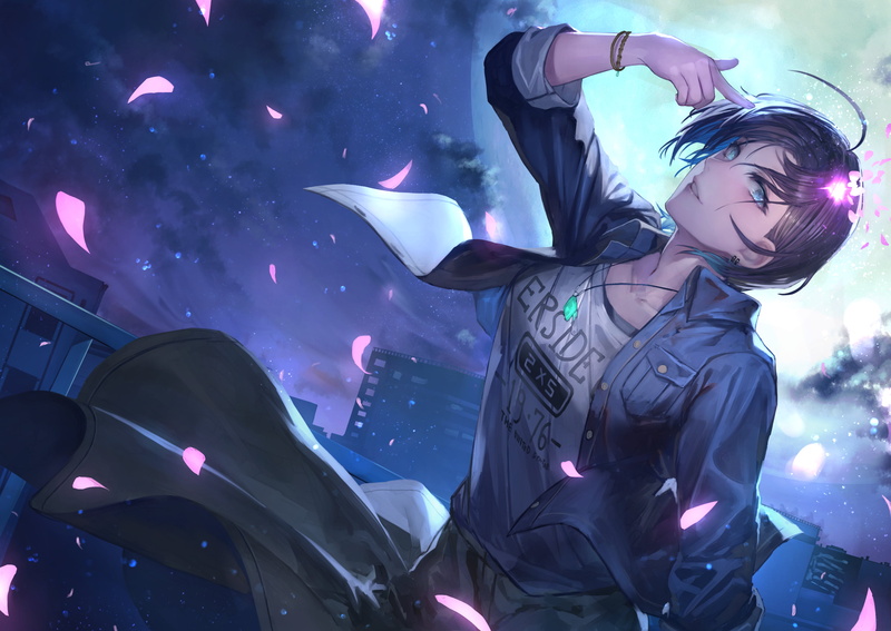 short hair, peperon, Moon, 2K, Toru Asakura, anime girls, anime, The Idolmaster: Shiny Colors