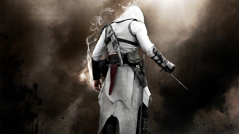Assassins Creed, copy Space, white, architecture, standing, adult, indoors, nature, holding, rear view, low angle view, dust, Altaïr Ibn-LaAhad, arts culture and entertainment