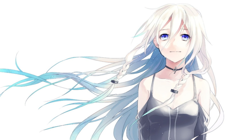 headshot, hairstyle, young adult, portrait, 480P, IA (Vocaloid), lifestyles, one person, indoors, contemplation, looking at camera, young women, beautiful woman